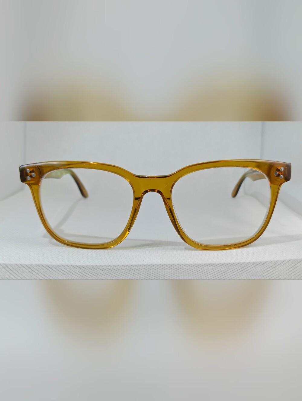 Adriatic. Amber Clear Lens Women's Eyeglass Frame. Wayfarer Vibes